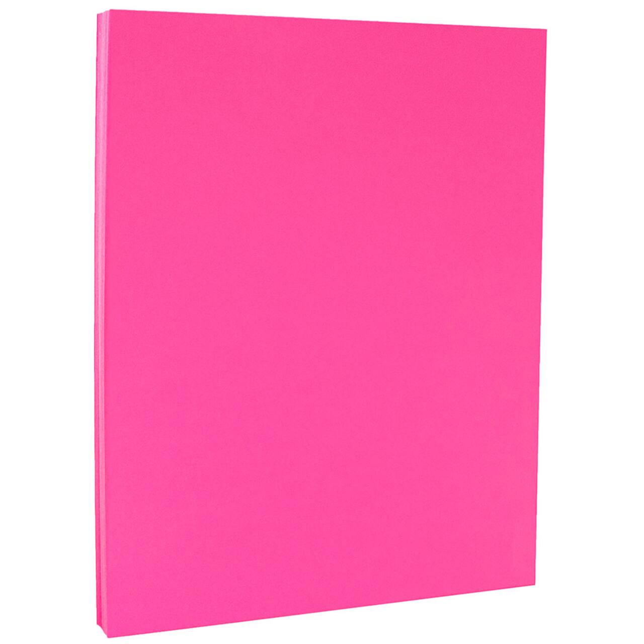 JAM Paper Brite Hue 8.5" x 11" 65lb. Cover Cardstock Pack, 250 Sheets